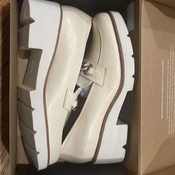 NEW Naturalizer Women Desi Chain Platform Lug Sole Heeled Loafer Taupe 11 W Wide - Picture 16 of 17